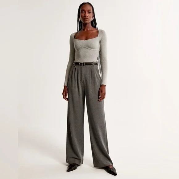 Abercrombie & Fitch Sloane Tailored Brushed Suiting Pant - 30 Long - Picture 4 of 5